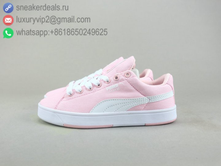 Puma SUEDE S Low Women Canvas Shoes Pink Size 36-39